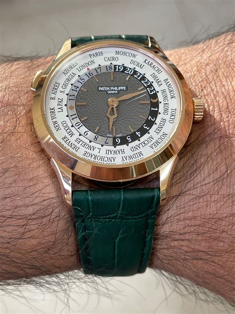 patek philippe green strap|patek philippe crocodile strap.